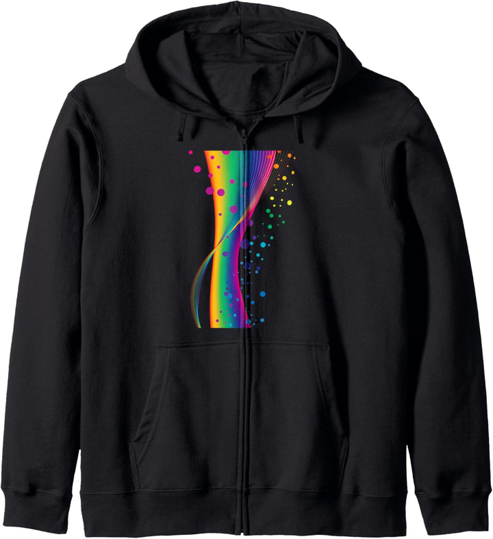 Abstrakte Regenbogen und Blase Design Kapuzenjacke