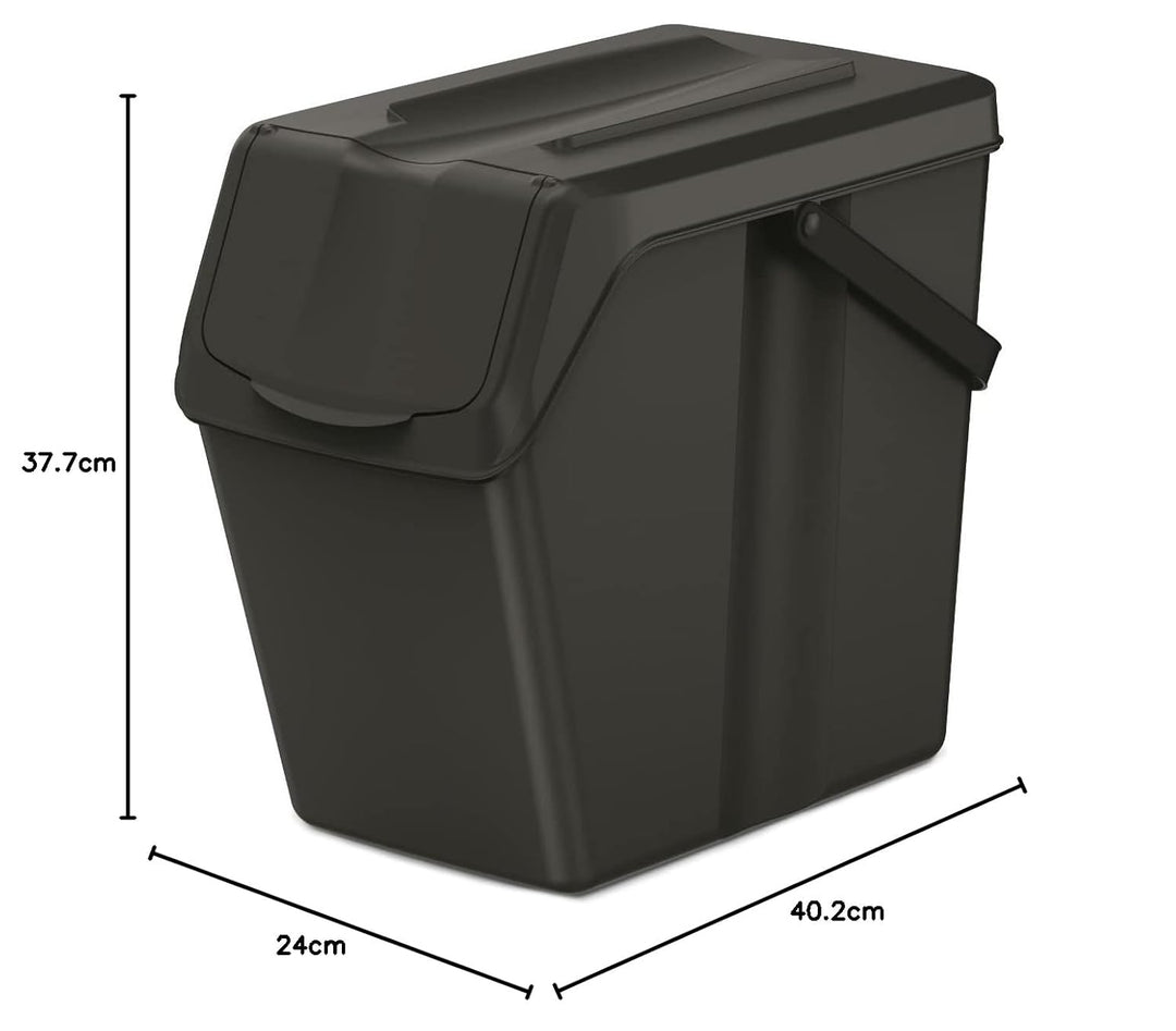 Keden Sortibox Mülltrennsystem 3x25L Set Mülltrennungsbehälter Recycling Recyclingbehälter Abfallsor