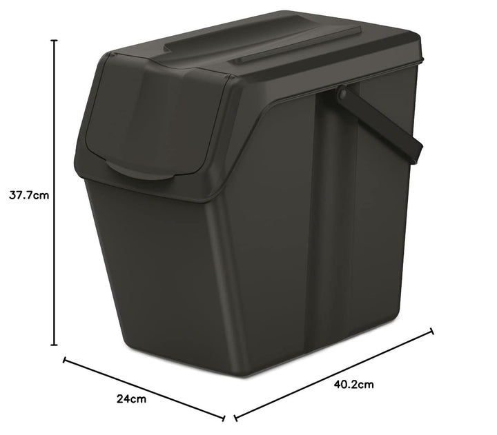 Keden Sortibox Mülltrennsystem 3x25L Set Mülltrennungsbehälter Recycling Recyclingbehälter Abfallsor