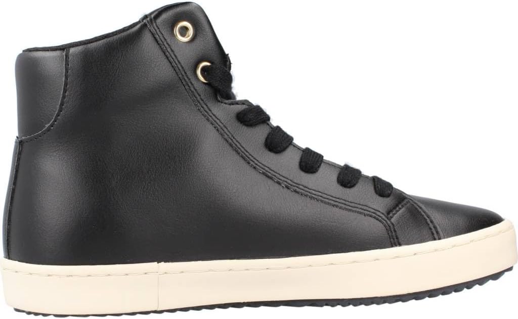 Geox Mädchen J Kalispera Girl A Sneaker 27 EU Black Platinum, 27 EU Black Platinum