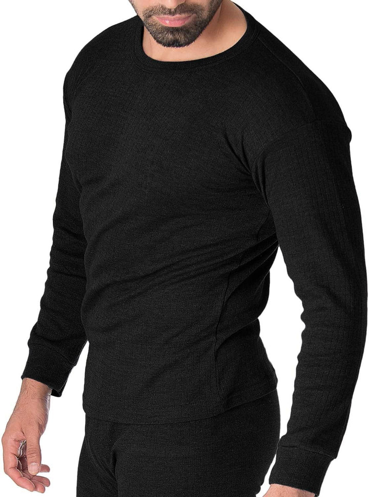 Black Snake® Thermounterhemd Thermounterwäsche Sport Unterhemden Herren 2 Stück Langarm XXL Schwarz,