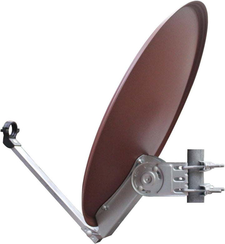 Opticum QA 60 Stahl Satellitenantenne (60 cm) ziegelrot ziegelrot ohne LNB, ziegelrot ohne LNB