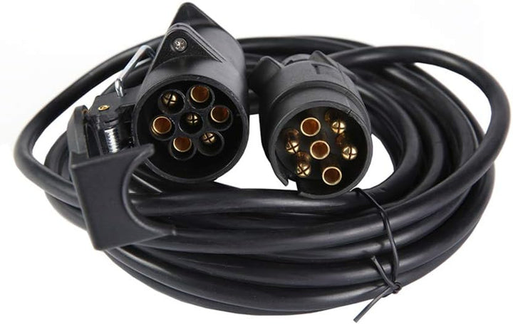 ETUKER 6Meter Anhänger Verlängerungskabel 7 Polig, Anhängerkabel 7 Polig Mit Stecker Steckdose, 12V