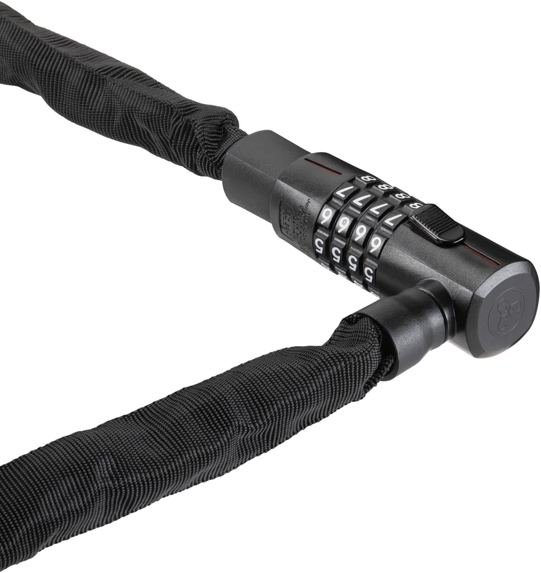 TRELOCK BC 280 Code Kettenschloss – Länge 85 cm – Kettenglieder 5 mm – Sicherheitsstufe 6 – Frei ein