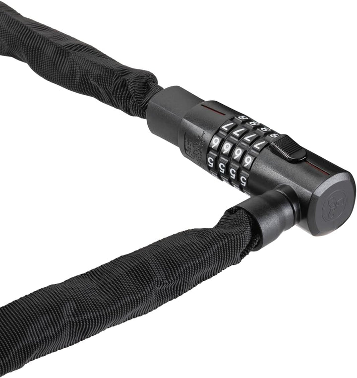 TRELOCK BC 280 Code Kettenschloss – Länge 85 cm – Kettenglieder 5 mm – Sicherheitsstufe 6 – Frei ein