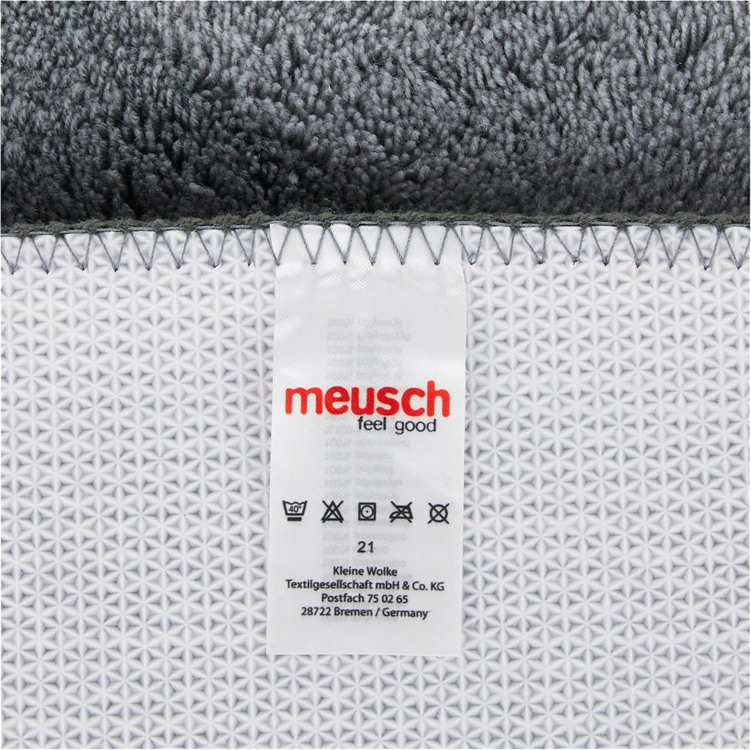 Kleine Wolke Badteppich Curly grau 70 x 120 cm 70 x 120 cm Grau, 70 x 120 cm Grau
