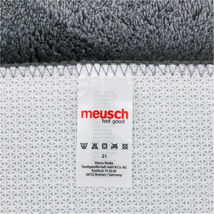 Kleine Wolke Badteppich Curly grau 70 x 120 cm 70 x 120 cm Grau, 70 x 120 cm Grau