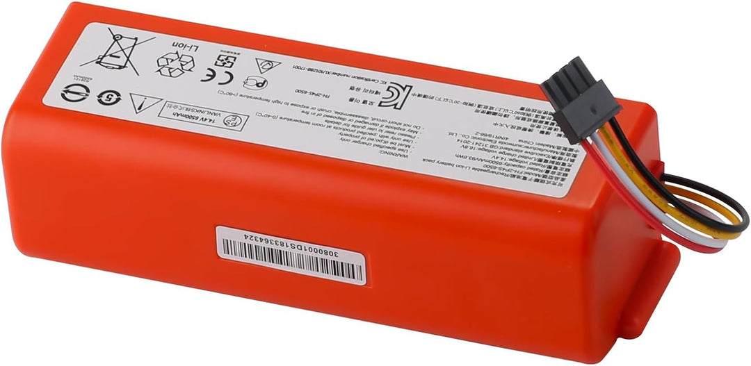 Ersatzakku für Roborock S5 S50 S6 S7 S8 S51 S55 S502 Max Qrevo Pro 14,4 V 6500 mAh Li-Ion