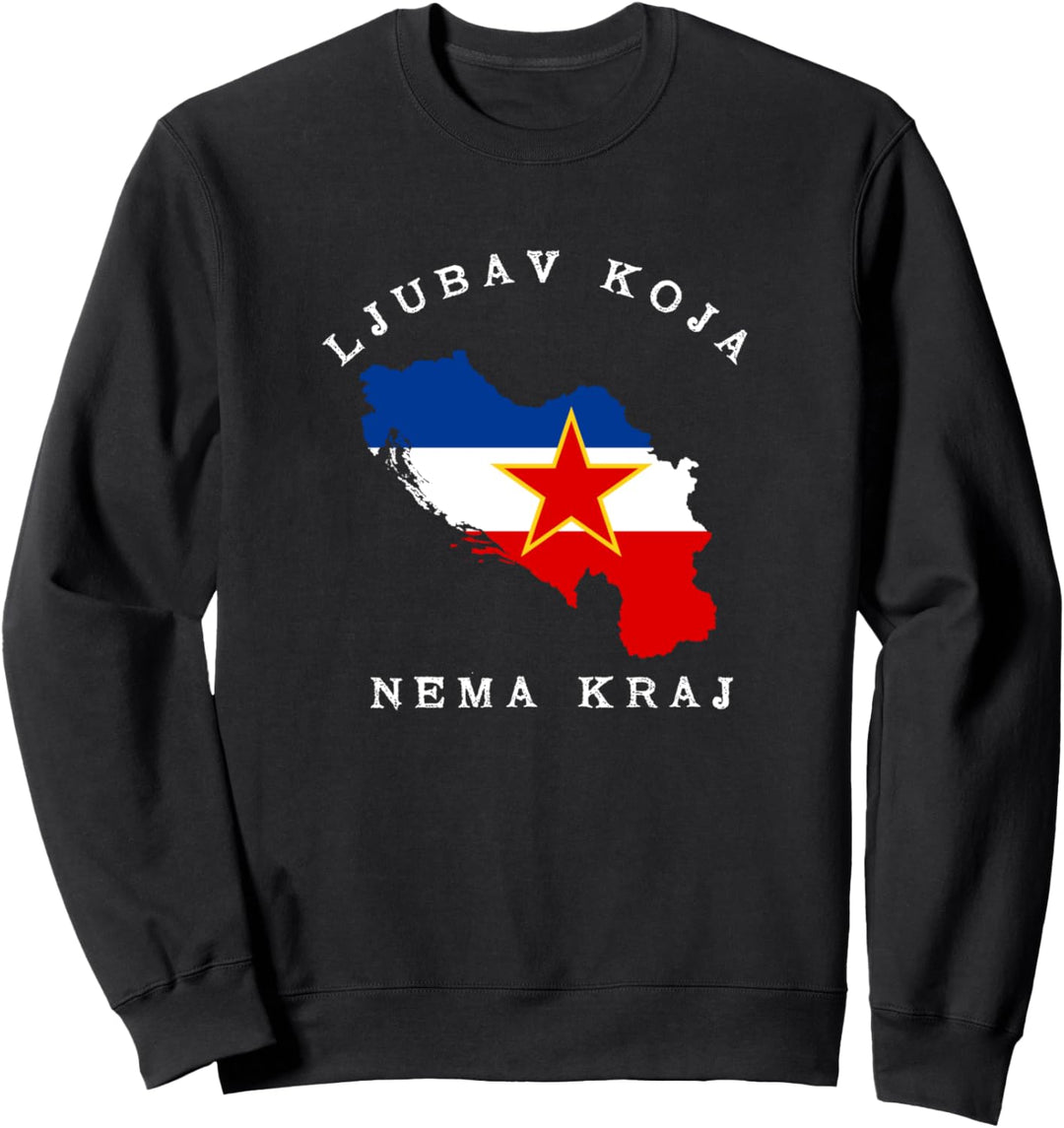 Jugoslavija Yu Jugoslawien Flagg Sweatshirt