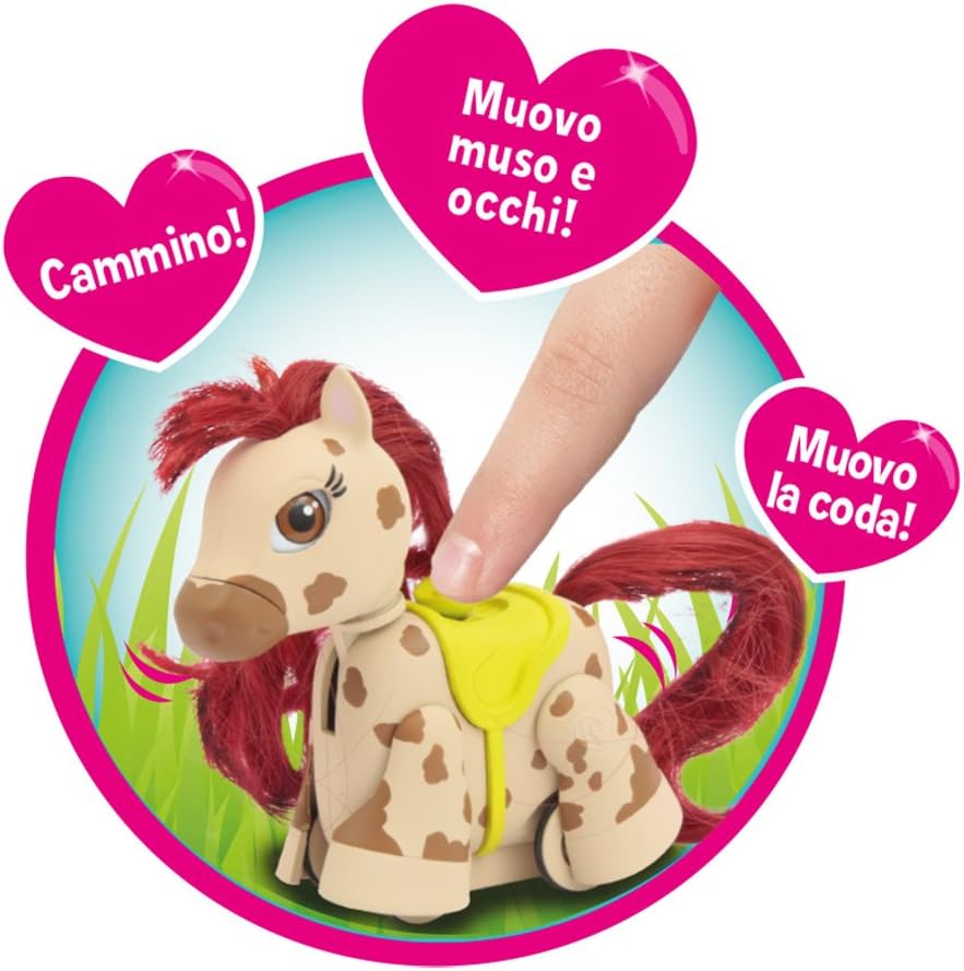 Giochi Preziosi PTN03000, Spielset Ranch mit 1 Pony, Mehrfarbig