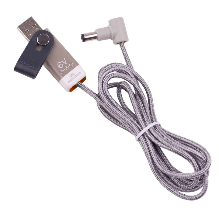 myVolts Ripcord-USB-Ladekabel mit 5.7V DC Ausgangsstecker kompatibel mit Roland MC-707 Sampling Groo