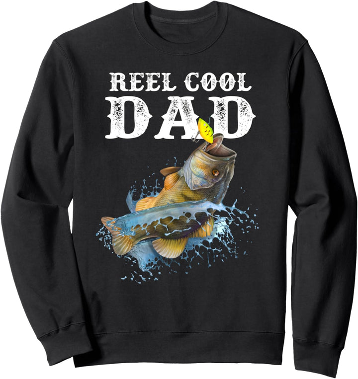 Angler Vater Reel Cool Dad Vintage Look Sweatshirt