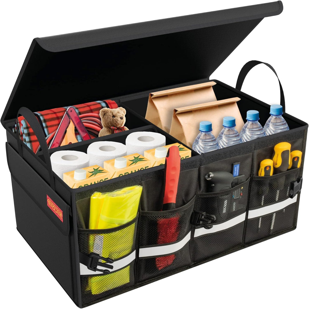 Hochwertige Kofferraumtasche Auto Box - Rutschfeste Kofferraumbox, Gross Wasserdichter Kofferraum Or