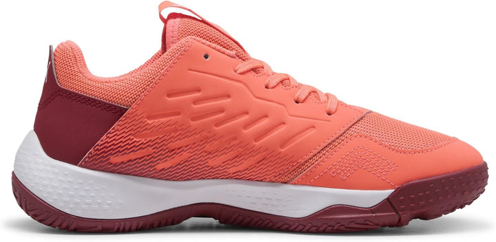 PUMA Unisex Kinder Accelerate Jr Handballschuh 35 EU Glowing Red Puma White Dark Crimson Puma Black,