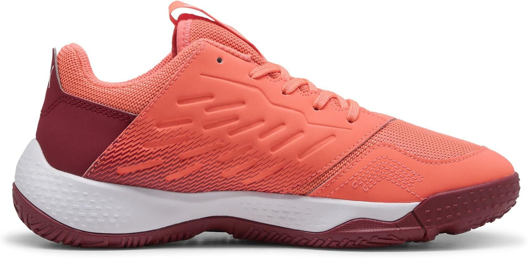 PUMA Unisex Kinder Accelerate Jr Handballschuh 34 EU Glowing Red Puma White Dark Crimson Puma Black,