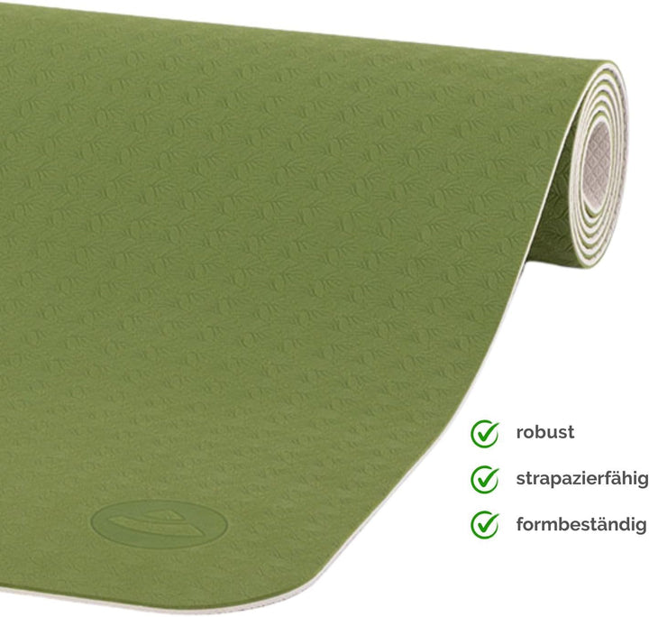 Bodhi Yoga Starter-Set Komplett | rutschfeste Yogamatte aus TPE inkl. 2 Yogablöcken aus Eva (Moosgum