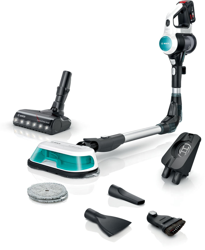 Bosch, Unlimited 7 ProHygienic Aqua Kabelloser Staubsauger, 2-in-1 DynamicAqua Bürste, konventionell