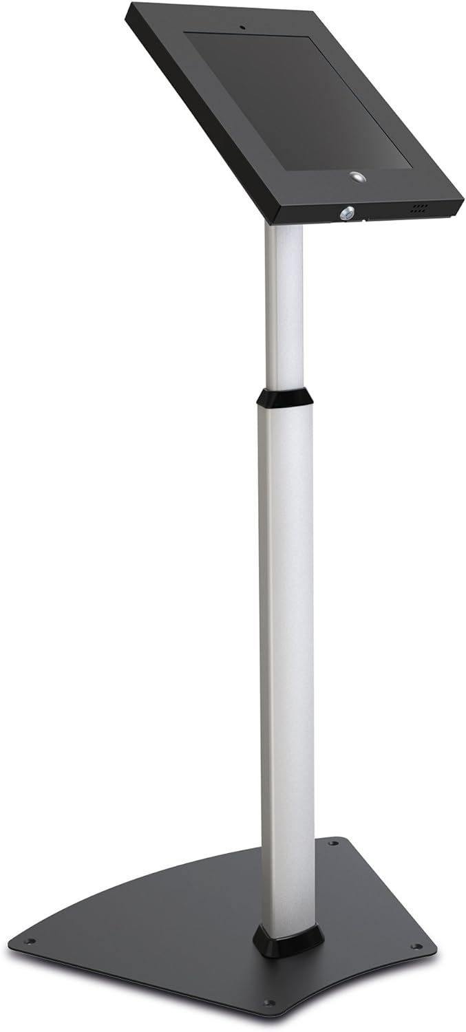 PureMounts PDS-5620 Standfuss für Apple iPad 2/3/4/Air, Säulenhöhe: 700-1100mm, neigbar: -90° bis 90