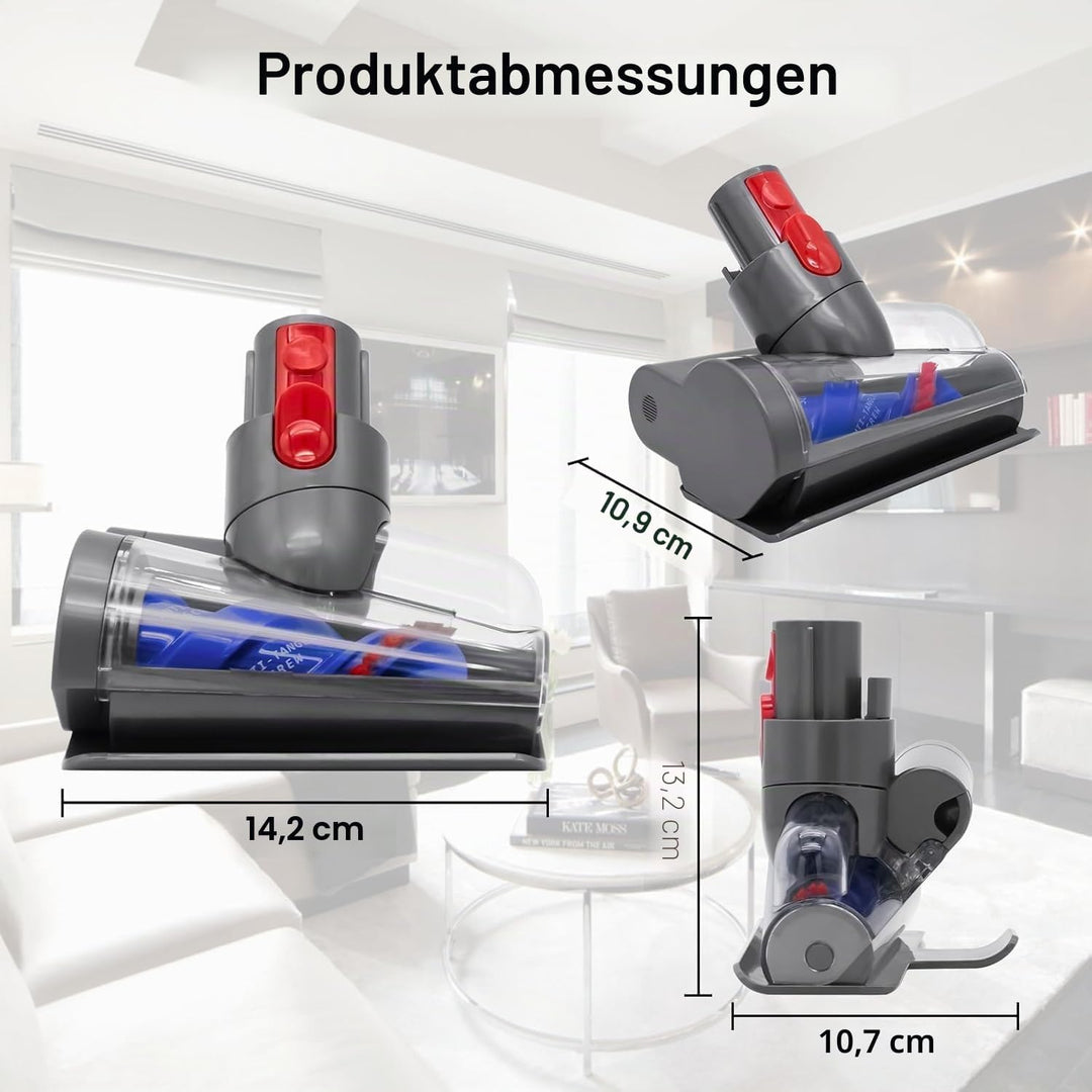 Mini Turbinendüse für Dyson V7 V8 V10 V11 V15 Staubsauger,Elektrische Matratzenbürste Kompatibel für