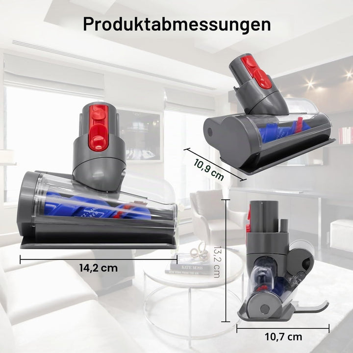 Mini Turbinendüse für Dyson V7 V8 V10 V11 V15 Staubsauger,Elektrische Matratzenbürste Kompatibel für