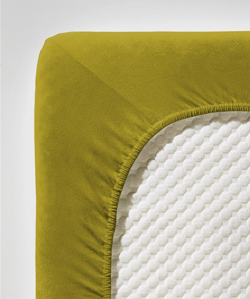 fleuresse Comfort Spannbettlaken (96 % Baumwolle, 4 % Elasthan), mit Rumdumgummizug, Ökotex Standard