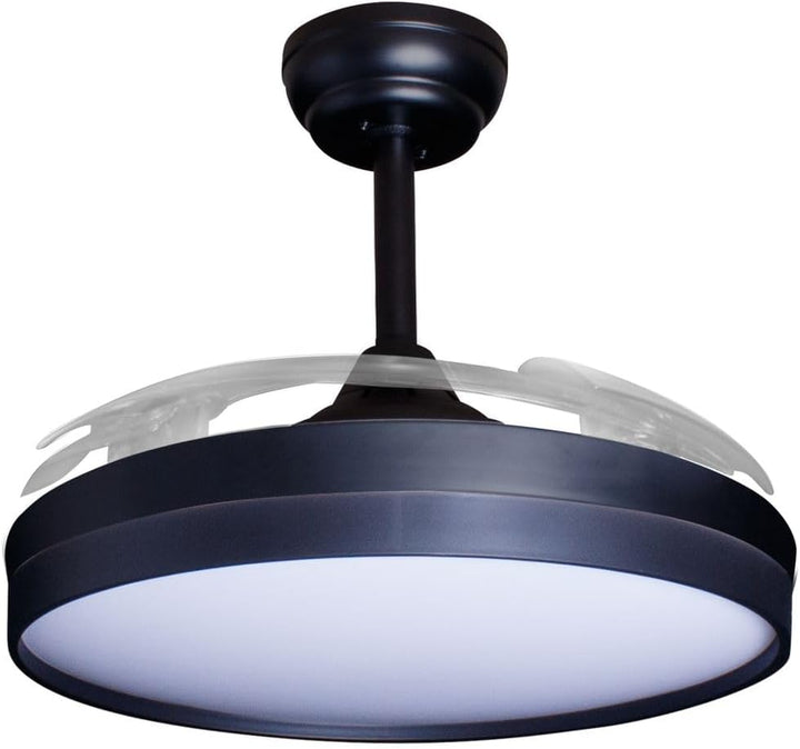 Eclipse Deckenventilator mit Beleuchtung, Leise mit 6 Windstufen, App | Fernbedienung, Sommer und Wi