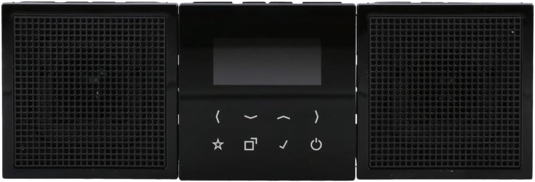 Jung Smart Radio DAB+ DABLS2BTSW Bluetooth-Set Stereo Radio 4011377172739 Schwarz mit 2 Lautsprecher