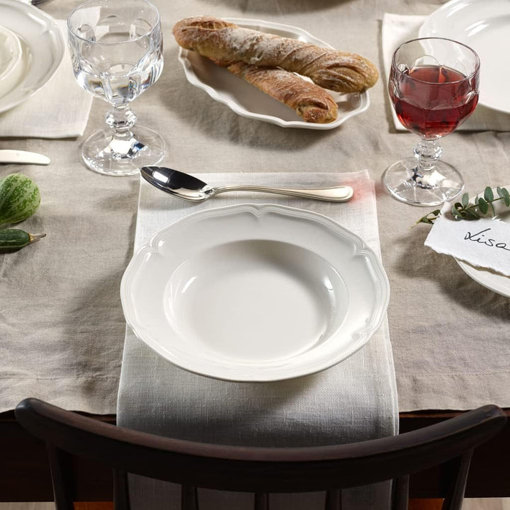 Villeroy und Boch Manoir Suppenteller, Premium Porzellan, 23 cm