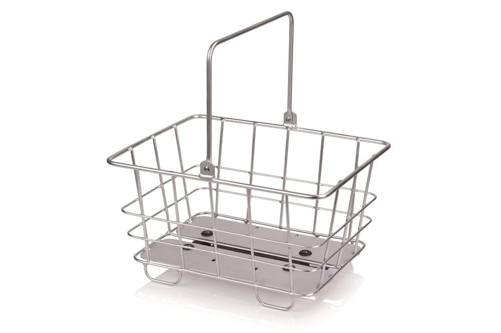 XLC Carry More Fahrradkorb (Alu | passend für XLC Systemgepäckträger) silber, silber
