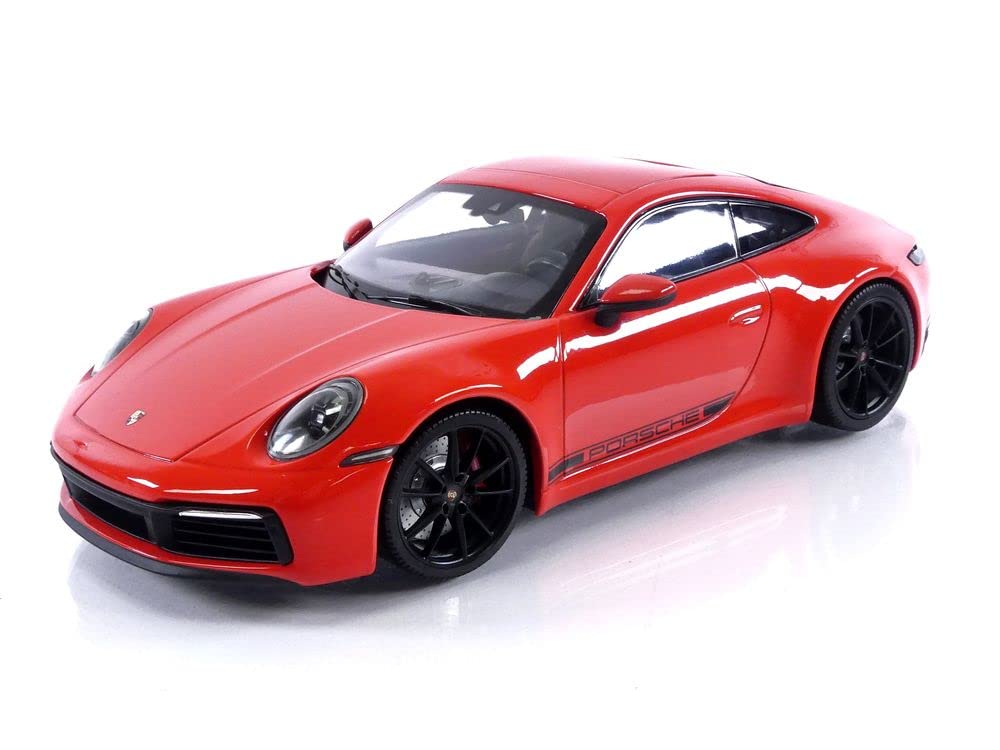 Minichamps 155067327 1:18 Porsche 911 Carrera 4S-2019-Orange Sammlerstück Miniaturauto, orange
