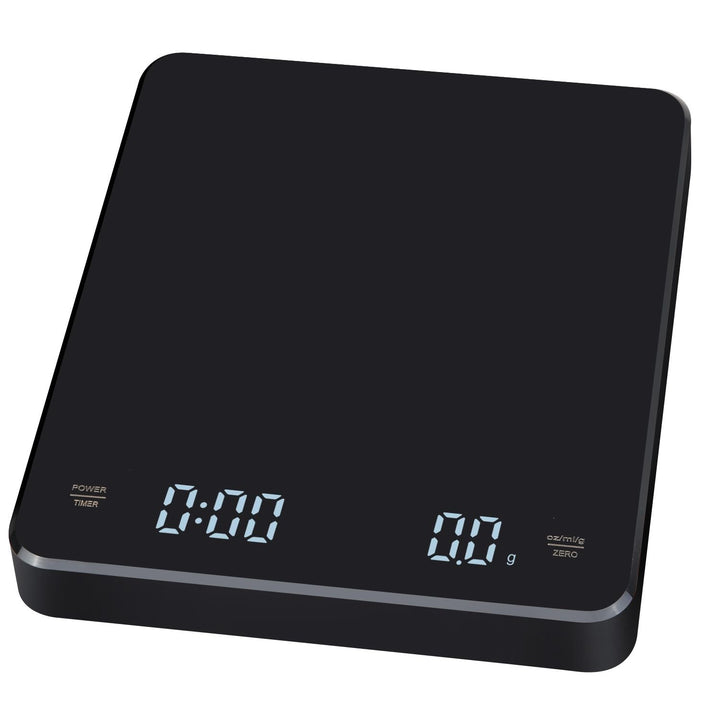 INF Wiederaufladbare Kaffeewaage mit Timer 3 kg / 0,1 g, Hohe Präzision, Tara- und Timerfunktion, Me