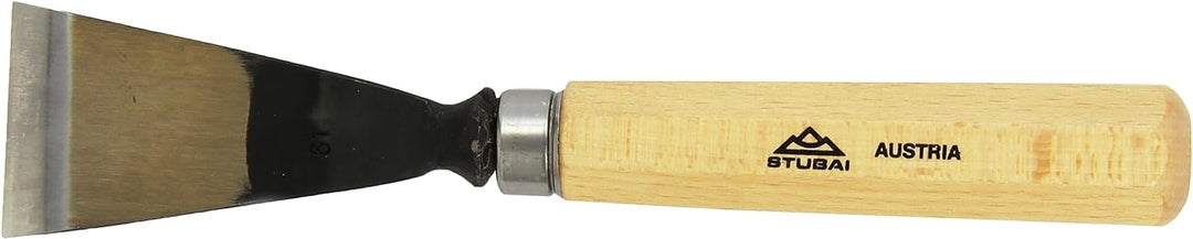 STUBAI Stemmeisen Stechbeitel Serie 52 - Form 61 | Schweizer Messer Form A 50 mm, mit Holzgriff, zum