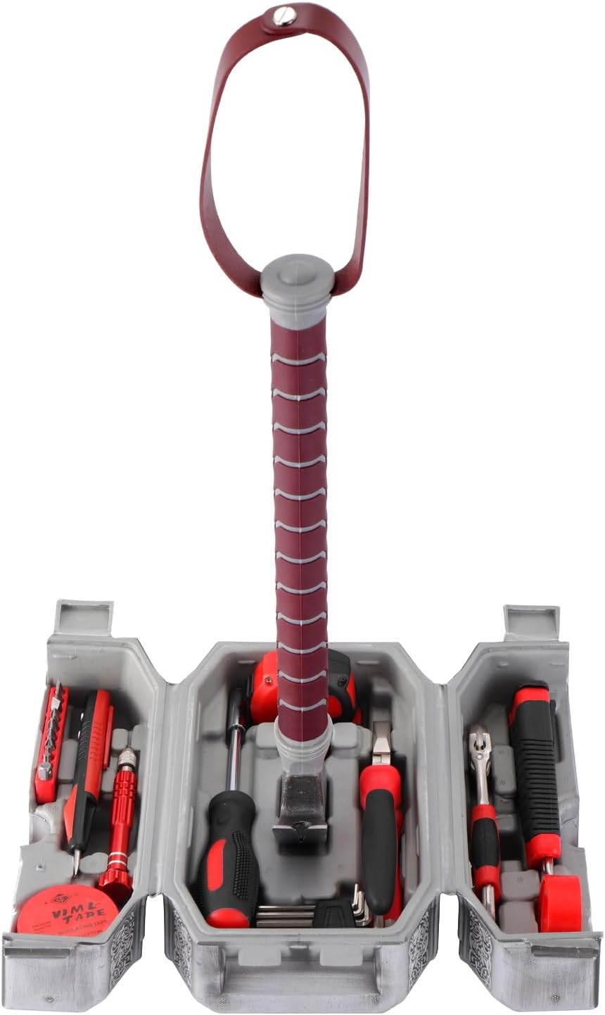 Hammer-Werkzeug-Set, tägliche Reparatur gefüllter Haushalt, Werkzeugkoffer, Zange, DIY-Reparatur-Kit