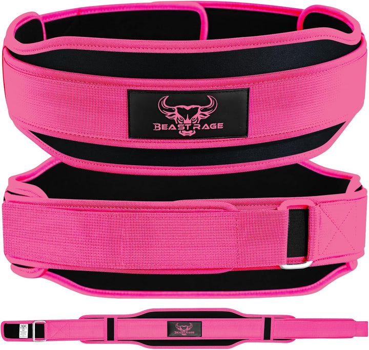 Gewichthebergürtel, Doppelkraft, gepolstert, 5,5 Neopren, für Rücken, Fitnessstudio, Bodybuilding, K