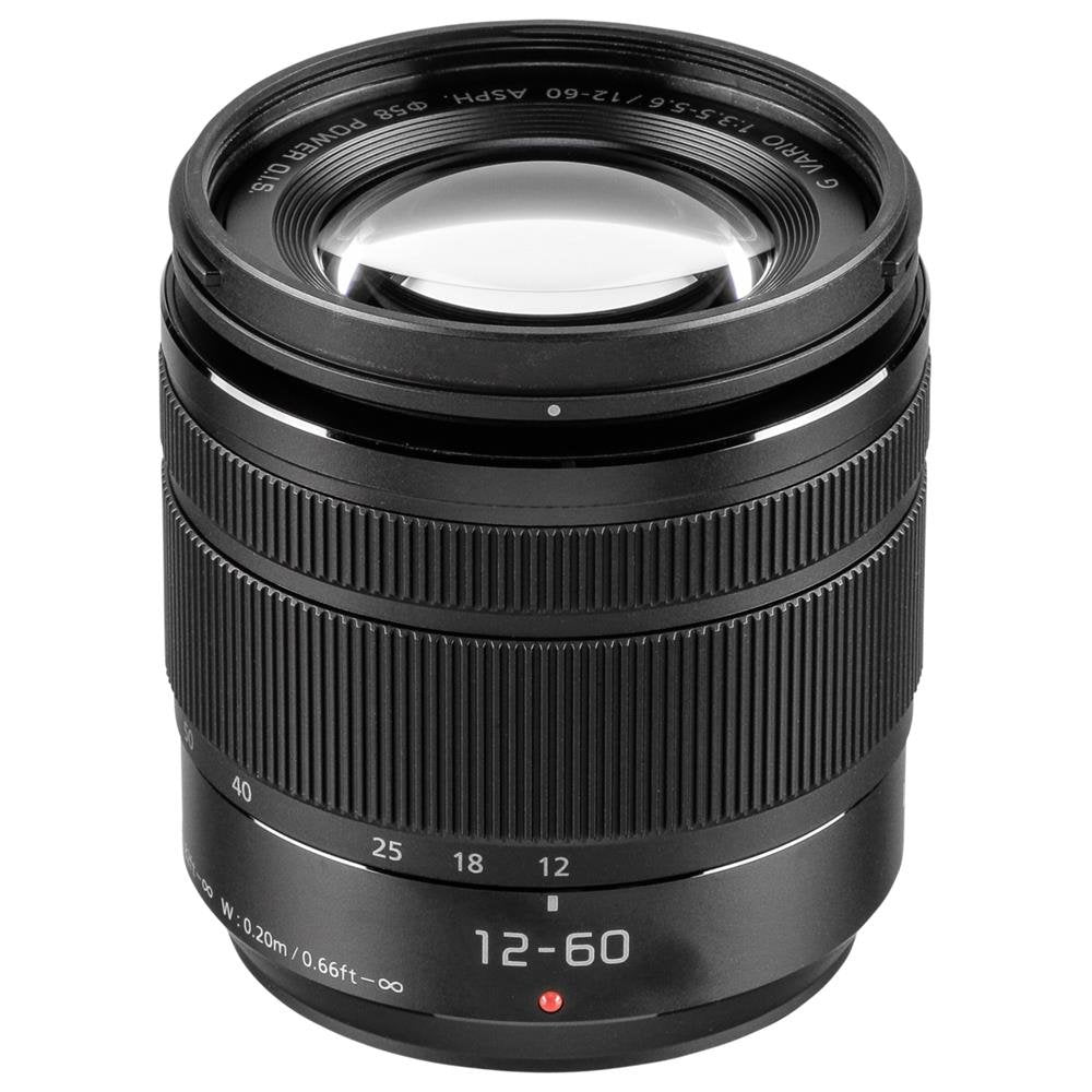 Panasonic H-FS12060E LUMIX G Vario 12-60 mm F3.5-5.6 ASPH. Objektiv (5x Zoom, Power O.I.S. Bildstabi