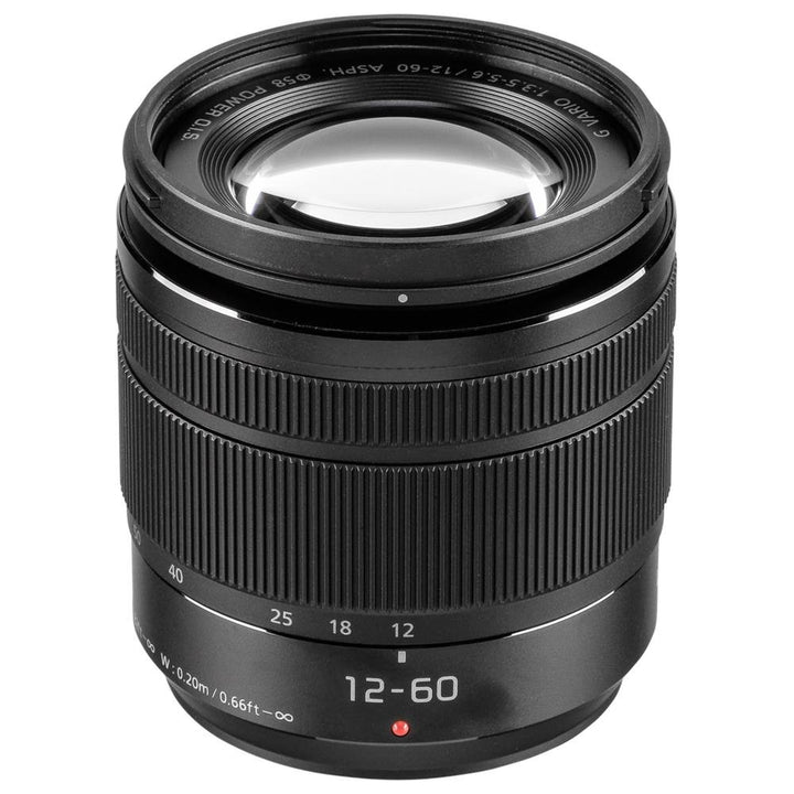 Panasonic H-FS12060E LUMIX G Vario 12-60 mm F3.5-5.6 ASPH. Objektiv (5x Zoom, Power O.I.S. Bildstabi