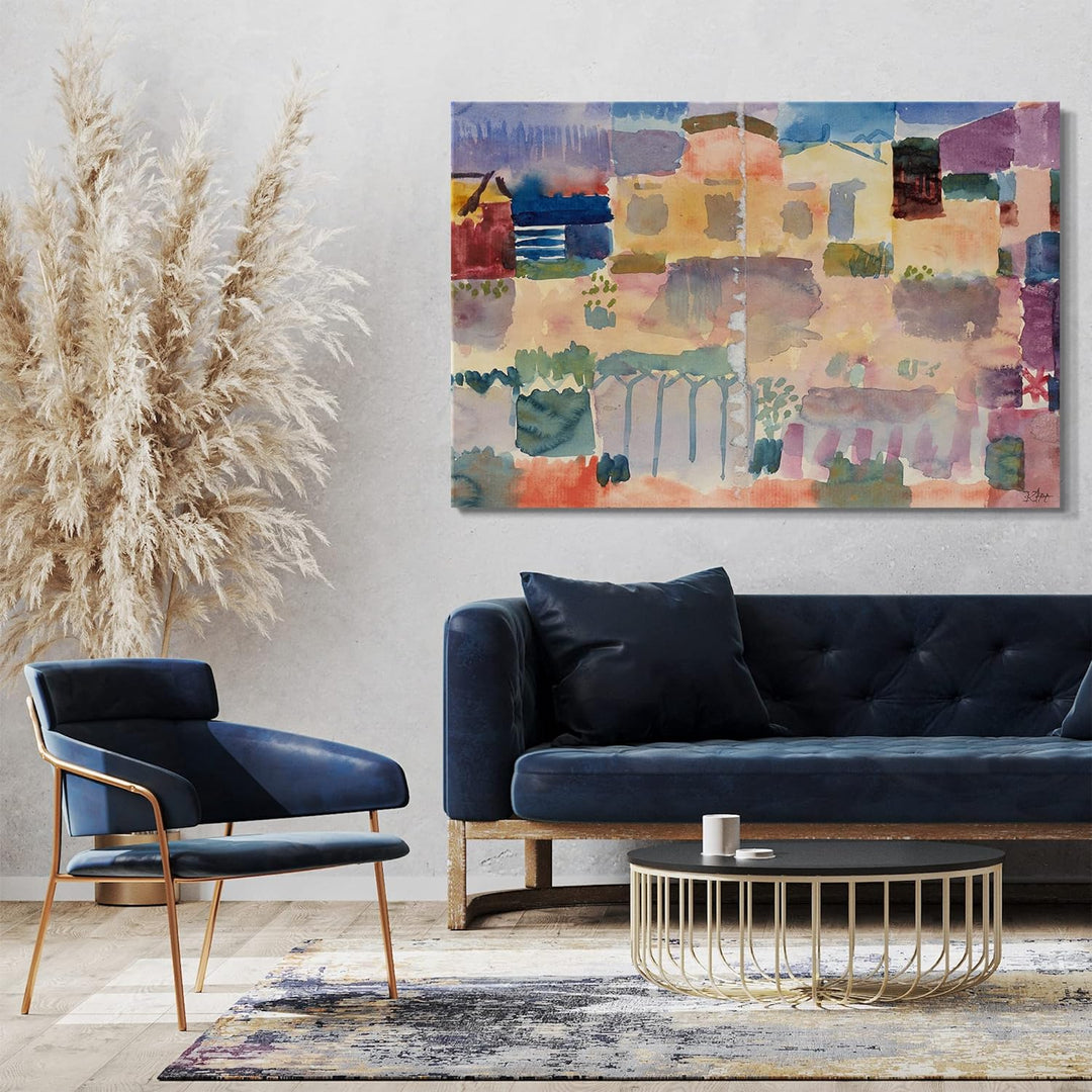 Printed Paintings Leinwand (100x70cm): Paul Klee - Garten in St. Germain, Das Europäische Viertei 10