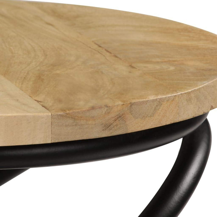 vidaXL Mangoholz Massiv Beistelltisch Couchtisch Kaffeetisch Sofatisch Tisch massives Mangoholz Brau