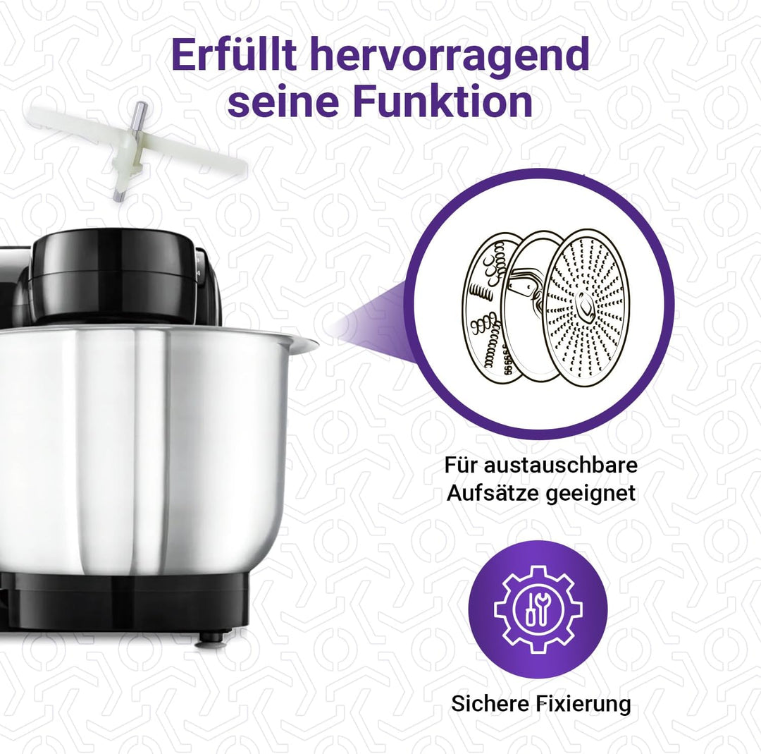 Viоks.pro 2x Mitnehmer Küchenmaschine Ersatz für Bosch 091027 00091027 | Antriebswelle Flügel, entha
