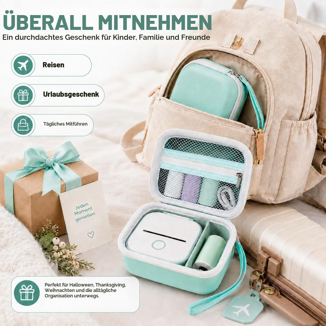 ANKHOH Mini Drucker Tasche für Memoking T02/ für Phomemo M02/ M02S/ M02 Pro/ Q30S/ für Ponek Mini Po