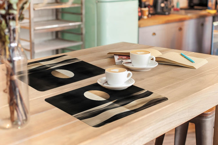 KitchenYeah© Platzsets Abwaschbar 6-Teilig 45x30 cm Tischsets Platzdeckchen rutschfeste Platzset Unt