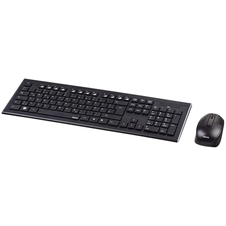 Hama | Kabellose Tastatur und Maus (Bluetooth-Maus und Tastatur mit 2,4 GHz Nano-Empfänger, leise Ta