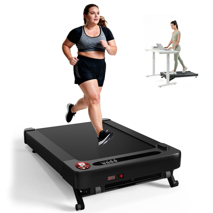 Bluearth Walking Pad mit 10% Automatische Steigung, Max 150KG, 2.5PS Leiser Motor, Laufband Schreibt
