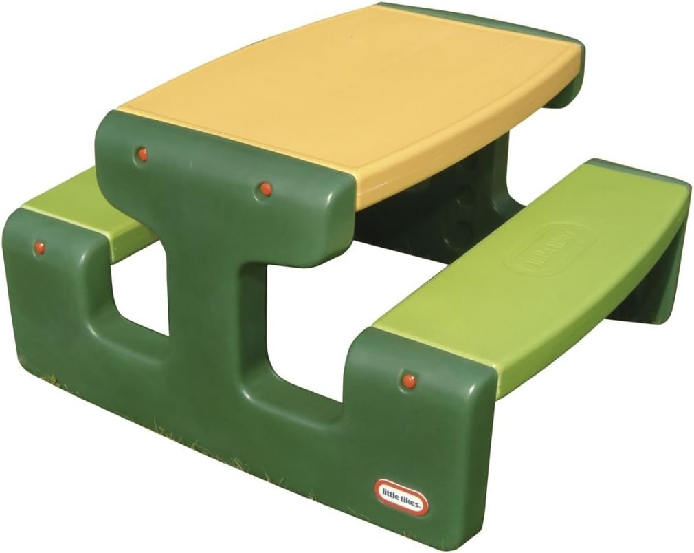 Little Tikes Grosser Picknicktisch - Platz für bis zu 6 Personen - Für Hausaufgaben, Projekte und Sp