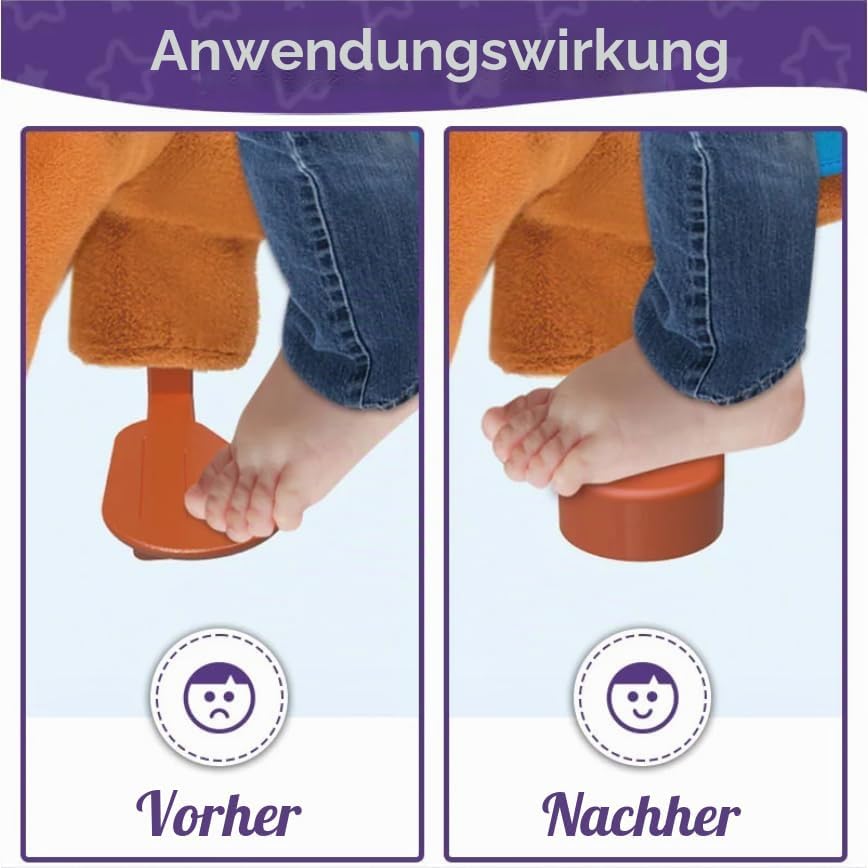 PonyCycle Pedalpad für Aufsitzspielzeug Modell E Grösse 3/4 Braun und Hellbraun Pferd, Kunststoff Pe