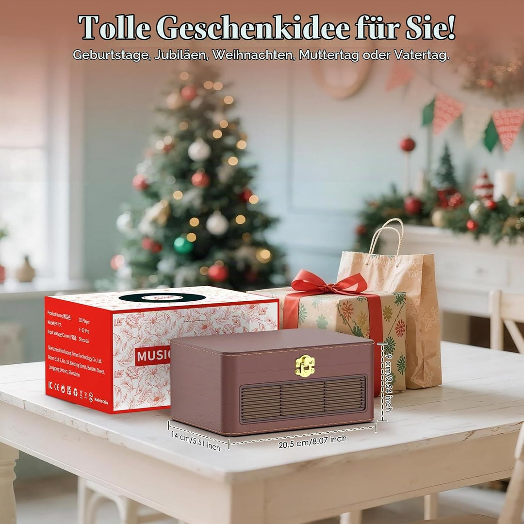 CD Player Tragbar Bluetooth: Kegaudio Radio mit CD-Player Tragbarer mit Lautsprecher Fernbedienung U