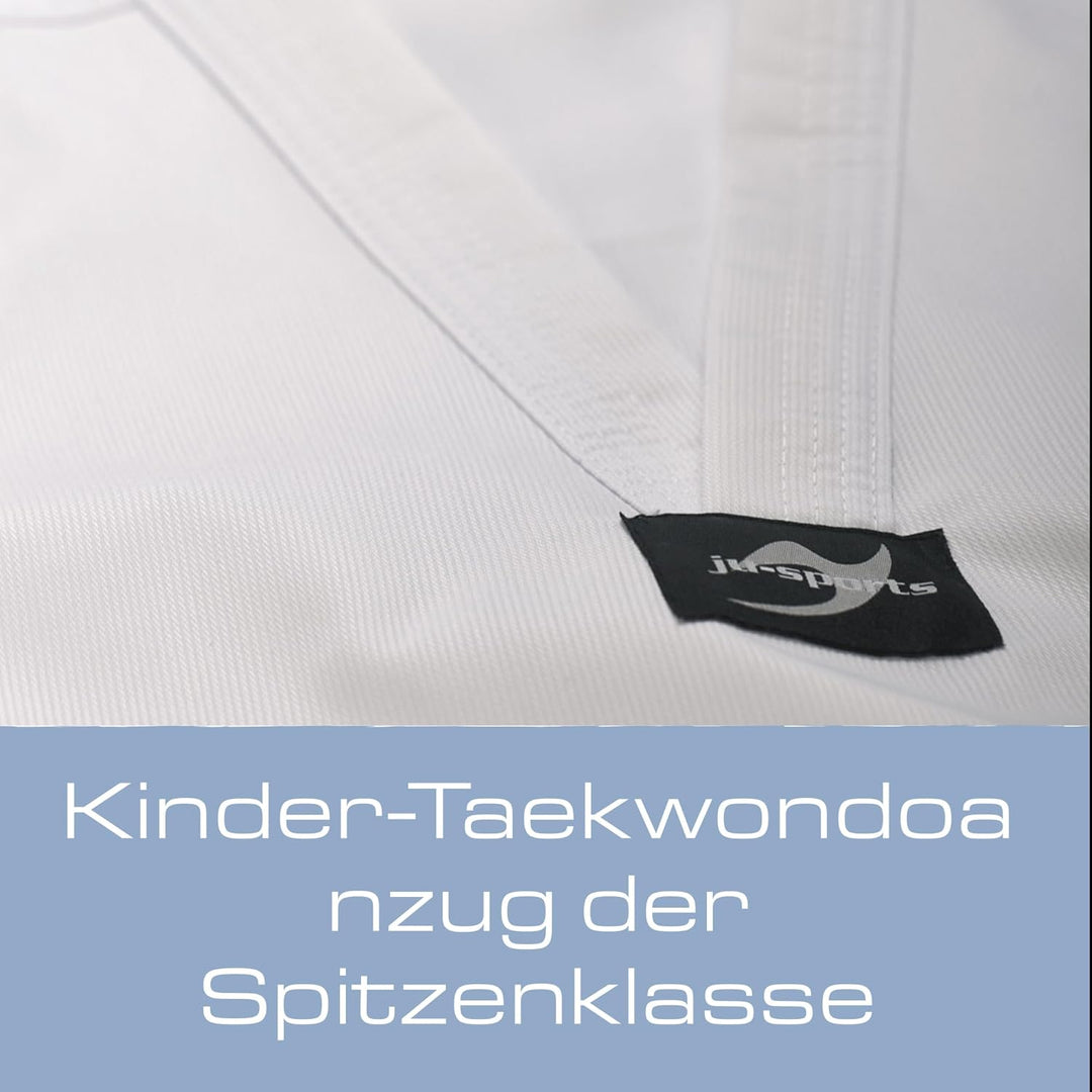 Ju-Sports Taekwondo Anzug Bonsai pro Weiss - Dobok speziell für Kinder & Einsteiger inkl. weissem Gü