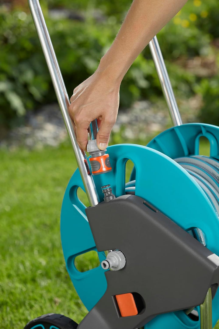 Gardena CleverRoll M Easy: Schlauchwagen mit bis zu 60 m Kapazität, besonders standfest, mit komfort