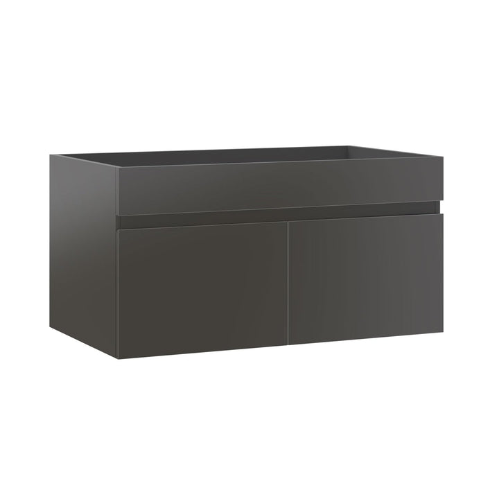 Aica Sanitär Waschbeckenunterschrank 80 cm Unterschrank MDF Waschtischunterschrank Badschrank Hochgl