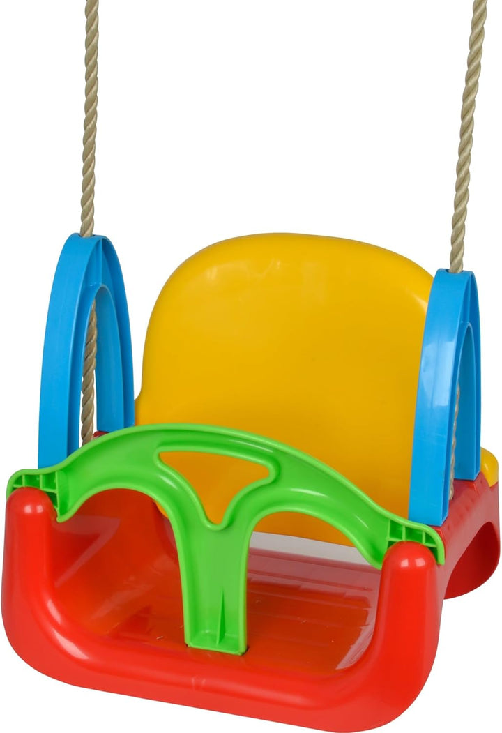 Simba 107174109 - 3 in 1 Schaukel, Seil vormontiert, Schaukelhöhe ca. 120cm, Sitzbreite 28cm